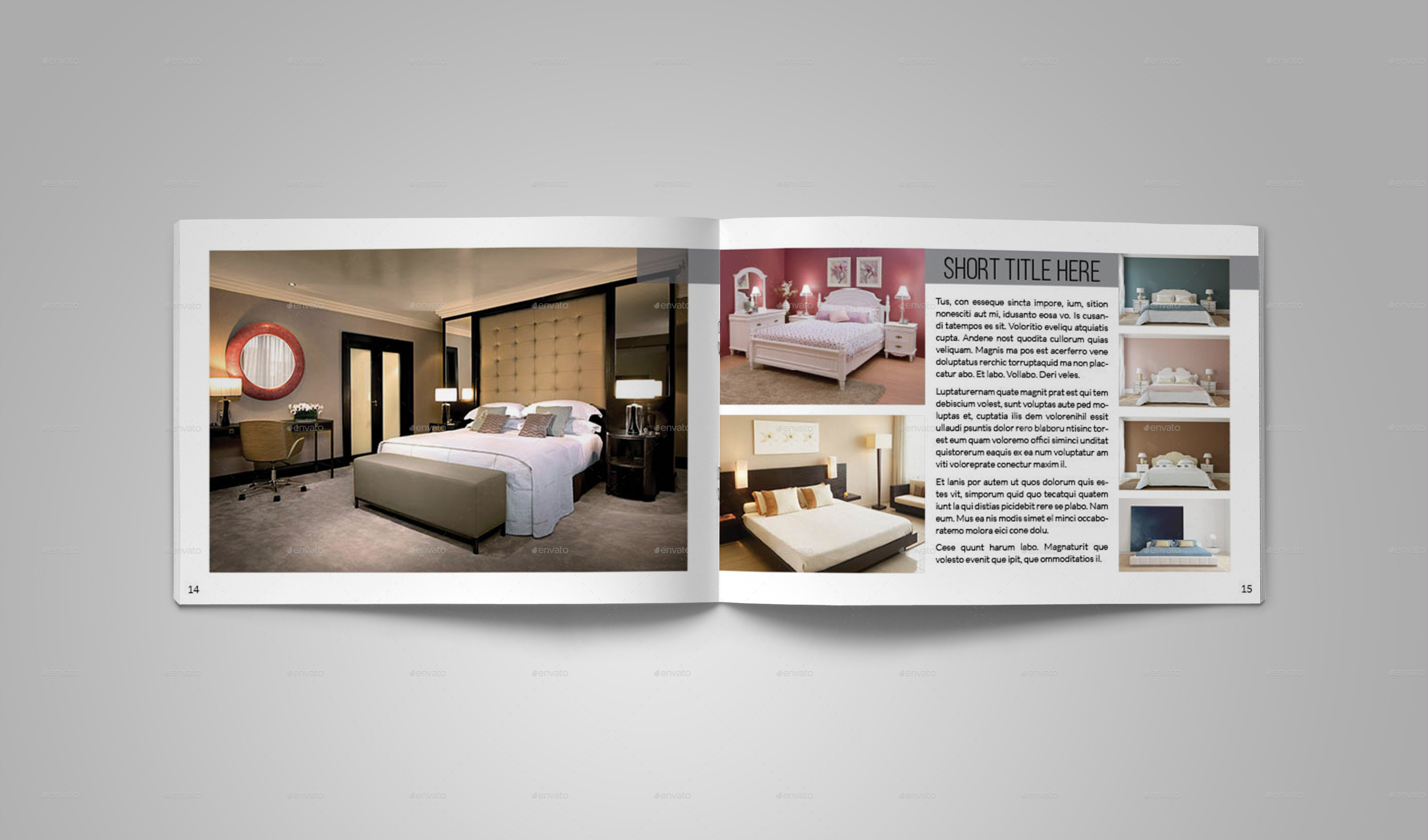 Interior Design Catalog Template by bookrak GraphicRiver